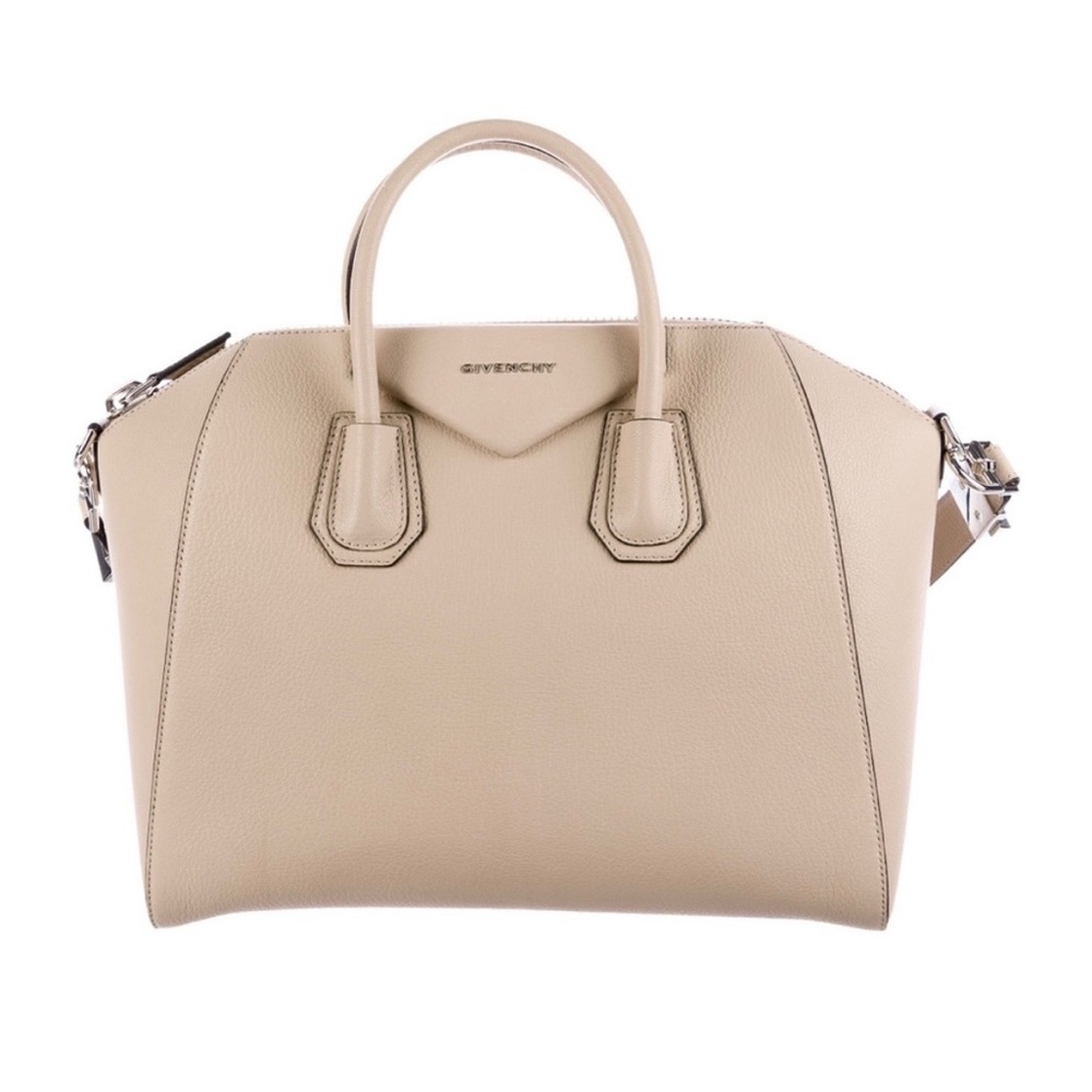 GIVENCHY Antigona cream leather handbag with shoulder strap